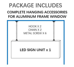 27 x 27 inch Ultra-bright Red Color Programmable LED Sign for Store Windows
