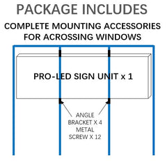 27 x 52 inch Ultra-bright Red Color Programmable LED Sign for Store Windows