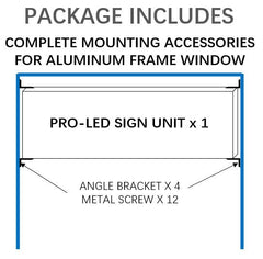 27 x 77 inch Ultra-bright Red Color Programmable LED Sign for Store Windows